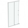 Ideal Standard i.Life Posuvné sprchové dvere, dvojdielne, 110 cm, silver bright/číre sklo T4858EO