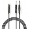 kabel jack 3,5mm konektor/2x jack 6,35mm konektor 3m nedis coth23200gy30