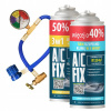 A/C FIX Tesniaci prostriedok 3v1 + GAZ R1234YF DO KLÍMY +40% + MANOMETER NOVÉ PLECHOVKY