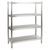 Royal Catering Nerezový regál - 120 cm RCER-120