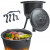 Kotlík na guláš - Caulted Caulted Caulted Cauldron 8l na ohni (Caulted Caulted Caulted Cauldron 8l na ohni)