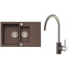 Set Alveus (dřez Rock 70 Chocolate 03 + baterie Elza Chocolate 03) SETA460