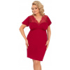Čipková nočná košieľka Donna Doris Plus bordo veľkosť 4XL