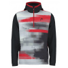 Chlapčené mikiny Head Boys Vision Topspin Hoodie - black/print vision - Čierny (128 cm)