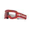 okuliare VISION 3 WORDMARK ALPINESTARS červené číre plexi 2025