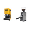 Gaggia Classic E24 BC, yellow + Eureka Mignon Libra 65 All Purpose, CR grey