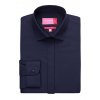 Dámska popelínová košeľa Parma Brook Taverner Semi Fitted Easy Iron, Veľkosť 34, Farba Tmavo modrá Navy