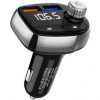FM Transmitter Power+ FMBT-QC 3.0 BLE čierny/strieborný