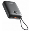 Swissten Voltbox 35W 30000 mAh s integrovanými káblami USB-C a Lightning čierna