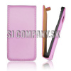 Kožený obal Samsung Galaxy S III Mini – Flip Slim – fialová