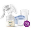 Philips AVENT Odsávačka materského mlieka manuálna + VIA 180 ml 5 ks