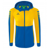 ERIMA dámska tréningová bunda s kapucňou SIX WINGS kráľovská modrá žltá Veľkosť: 38