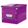 Leitz Štvorcová krabica A5 (M) Click & Store purpurová