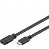 PremiumCord ku31mf1 Prodlužovací, USB-C M/F, 1m, černý
