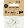 Príslušenstvo pre bezdušové ventily Peaty's X Chris King (Mk2) Silver Tubeless Valves Accessory Kit uni