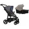 TFK Mono4 2v1 Premium Grey Combi carrycot + Seat unit Nafukovacie kolesá Hlboká vanička Sand