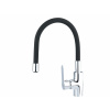 BALLETTO Batéria stojanková, flexibilné horné rameno čierne, 550mm, lesklý chróm 81120