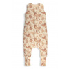 Sleepee Celoročný spací vak s nohavicami Vintage Animals Almond/Cream Veľ. M