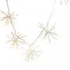 ACA Lighting LED dekoračná strieborná girlanda Starburst, 420 cm, teplá biela farba, 230V