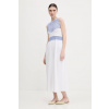 Šaty United Colors of Benetton maxi, áčkový strih, 1194EV02A modrá S