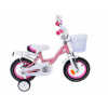 Mestsky bicykel - Detský bicykel 12 búrka ružová pre dievča (Detský bicykel 12 búrka ružová pre dievča)