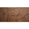 Drevená nástenná mapa sveta v prírodných odtieňoch 120 × 60 cm Farba: Orech