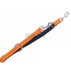 Nobby Prepínacie nylónové vodítko pre psa Soft Grip S oranžové 2m/15mm
