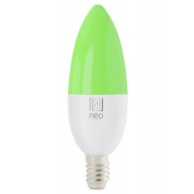 IMMAX NEO SMART žárovka LED E14 6W RGB+CCT barevná a bílá, stmívatelná, WiFi 07716L