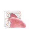 Masážna doska na tvár gua sha CRYSTALLOVE z ružového kremeňa