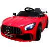 R-Sport Elektrické autíčko Mercedes GTR-S vstup MP3 USB diaľkový ovládač 2.4 GHz červená