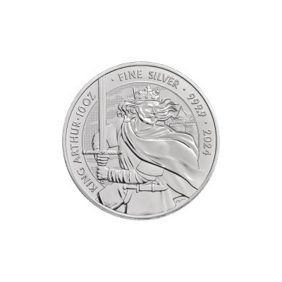 The Royal Mint strieborná minca minca Mýty a legendy King Arthur 2023 (kráľ Artuš) 10 Oz