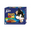 Felix Fantastic cat hovädzie hydina zelená fazulka & jahňa kura rajčiny & morka kačka v želé 12 x 85 g