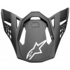 Šilt pre prilby SUPERTECH S-M10 a S-M8 SOLID, ALPINESTARS (čierny matný)