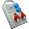 Rozvodnica zásuvková ROS-I 1603 D/A, 1x32A/400V, 1x16A/400V, 5p, 2x230V domová, neistená 4M s držiakom, IP44