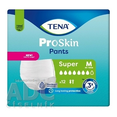 TENA Pants Super M naťahovacie inkontinenčné nohavičky (inov.2024) 1x12 ks