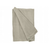 PLYŠOVÁ DEKA POLYESTER 180 X 220 CM BÉŽOVÁ MÄKKÁ