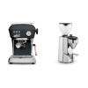 Ascaso Dream ONE, Anthracite + Rocket Espresso SUPER FAUSTO, chrome