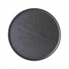 MIJ Jedálenský tanier ASPHALT SLAB 24 cm, čierna, keramika
