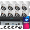 Monitoring DAHUA pre 8 kamier WiFi 4MPx T4A-PV Smart Dual Light Audio