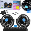 Veterný mlyn Ventilátor do auta dvojitý 12V