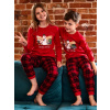 Cornette Mladé dievčenské pyžamo 592/185 Zimná dĺžka/r Vianoce 134-164 Červená 134-140