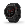 Garmin epix Sapphire, Titan Black/ Black Silicone Band, EU 010-02582-11