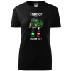 Tričko Farebné Traktor volá Farba trička: Čierna, Veľkosť: M, Typ: Dámske