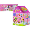 LEAN TOYS Detský stan na hranie ružový 123 cm x 82 cm