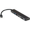 Value USB 2.0 adaptér [1x USB-C® - 7x HDMI®, USB A, USB-C®, SD, microSD] VALUE USB Typ C Dockingstation, HDMI 4K6; 12.99.1136