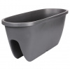 Balconia OVI balkónový kvetináč antracitová dĺžka 60 cm - 30 cm