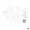 Bravissima Kitchen Kuchynské výsuvné košíky Confortime Biela 29 x 27 x 15 cm (12 kusov)