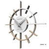 Dizajnové hodiny 10-018 CalleaDesign Crosshair 29cm (viac farebných verzií) Farba caffe latte-14 - RAL1019