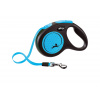 Vodítko Flexi New Neon M páska 5m/25kg modrá
