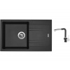 Set Sinks LINEA 780 N Metalblack + batéria Sinks MIX 3 P Metalblack